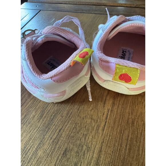 Build-A-Bear Skechers Pink & White Lace-Up Sneakers with Flower Charm - Picture 3 of 6